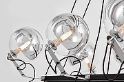 Люстра LUMINA DECO MARSEO LDP 9110-8-PR BK+CHR цвет плафона/подвески Серый, цвет арматуры Серебро, Черный-2