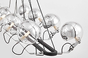 Люстра LUMINA DECO MARSEO LDP 9110-8-PR BK+CHR цвет плафона/подвески Серый, цвет арматуры Серебро, Черный-3