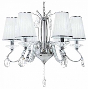 Люстра LUMINA DECO Finezzia LDP 9267-6 CHR цвет плафона/подвески Белый, Прозрачный, цвет арматуры Хром