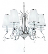 Люстра LUMINA DECO Finezzia LDP 9267-6 CHR цвет плафона/подвески Белый, Прозрачный, цвет арматуры Хром-1