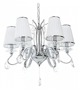 Люстра LUMINA DECO Finezzia LDP 9267-6 CHR цвет плафона/подвески Белый, Прозрачный, цвет арматуры Хром-3