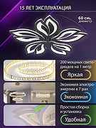 Люстра Natali Kovaltseva FORTUNA LED LAMPS 81107/5C цвет плафона/подвески Белый, цвет арматуры Черный-4