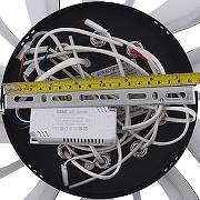 Люстра Natali Kovaltseva FORTUNA LED LAMPS 81107/5C цвет плафона/подвески Белый, цвет арматуры Черный-9