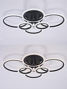 Люстра Natali Kovaltseva HOME LED LAMPS 81440 цвет плафона/подвески Белый, цвет арматуры Черный-3