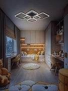 Люстра Natali Kovaltseva SPEKTR LED LAMPS 81442 цвет плафона/подвески Белый, цвет арматуры Черный-12