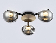 Люстра Ambrella Light LH LH12006 цвет плафона/подвески Светло-серый, цвет арматуры Золото, Черный-1