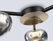 Люстра Ambrella Light LH LH12006 цвет плафона/подвески Светло-серый, цвет арматуры Золото, Черный-5