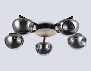 Люстра Ambrella Light LH LH12009 цвет плафона/подвески Светло-серый, цвет арматуры Золото, Черный-2