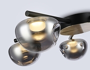 Люстра Ambrella Light LH LH12009 цвет плафона/подвески Светло-серый, цвет арматуры Золото, Черный-4