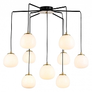 Люстра Ambrella Light LH LH51001 цвет плафона/подвески Белый, цвет арматуры Золото, Черный