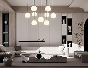 Люстра Ambrella Light LH LH51001 цвет плафона/подвески Белый, цвет арматуры Золото, Черный-6