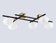 Люстра Ambrella Light LH LH51015 цвет плафона/подвески Белый, цвет арматуры Латунь, Черный-2