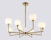 Люстра на штанге Ambrella Light LH LH53017 цвет плафона/подвески Белый, цвет арматуры Латунь-3