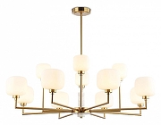 Люстра на штанге Ambrella Light LH LH53019 цвет плафона/подвески Белый, цвет арматуры Латунь