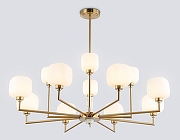 Люстра на штанге Ambrella Light LH LH53019 цвет плафона/подвески Белый, цвет арматуры Латунь-3