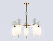 Люстра на штанге Ambrella Light LH LH53104 цвет плафона/подвески Белый, цвет арматуры Белый, Латунь-3