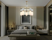 Люстра на штанге Ambrella Light LH LH53104 цвет плафона/подвески Белый, цвет арматуры Белый, Латунь-6