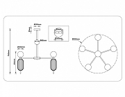 Люстра на штанге Ambrella Light LH LH53104 цвет плафона/подвески Белый, цвет арматуры Белый, Латунь-7
