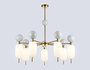 Люстра на штанге Ambrella Light LH LH53106 цвет плафона/подвески Белый, цвет арматуры Белый, Латунь-3