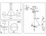 Люстра Ambrella Light LH LH55104 цвет плафона/подвески Белый, Янтарный, цвет арматуры Черный-8