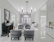 Люстра на штанге Ambrella Light HIGH LIGHT LH55151 цвет плафона/подвески Прозрачный, цвет арматуры Хром-6