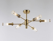 Люстра на штанге Ambrella Light HIGH LIGHT LH55161 цвет плафона/подвески Прозрачный, цвет арматуры Латунь-1
