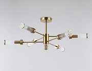 Люстра на штанге Ambrella Light HIGH LIGHT LH55161 цвет плафона/подвески Прозрачный, цвет арматуры Латунь-2