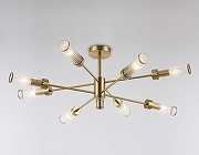 Люстра на штанге Ambrella Light HIGH LIGHT LH55162 цвет плафона/подвески Прозрачный, цвет арматуры Латунь-2