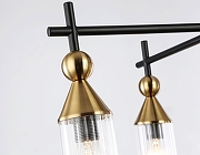 Люстра на штанге Ambrella Light LH LH55256 цвет плафона/подвески Прозрачный, цвет арматуры Латунь, Черный-4