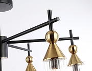 Люстра на штанге Ambrella Light LH LH55257 цвет плафона/подвески Прозрачный, цвет арматуры Латунь, Черный-5