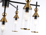 Люстра на штанге Ambrella Light LH LH55257 цвет плафона/подвески Прозрачный, цвет арматуры Латунь, Черный-6