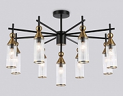 Люстра на штанге Ambrella Light LH LH55258 цвет плафона/подвески Прозрачный, цвет арматуры Латунь, Черный-1