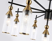 Люстра на штанге Ambrella Light LH LH55258 цвет плафона/подвески Прозрачный, цвет арматуры Латунь, Черный-4