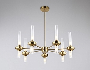 Люстра на штанге Ambrella Light HIGH LIGHT LH55360 цвет плафона/подвески Прозрачный, цвет арматуры Латунь-1