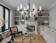 Люстра на штанге Ambrella Light LH LH55505 цвет плафона/подвески Прозрачный, цвет арматуры Никель, Черный-7