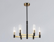 Люстра на штанге Ambrella Light LH LH55511 цвет плафона/подвески Прозрачный, цвет арматуры Латунь, Черный-1