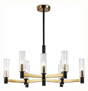 Люстра на штанге Ambrella Light LH LH55513 цвет плафона/подвески Прозрачный, цвет арматуры Латунь, Черный