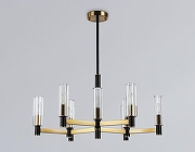 Люстра на штанге Ambrella Light LH LH55513 цвет плафона/подвески Прозрачный, цвет арматуры Латунь, Черный-4