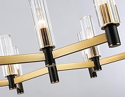 Люстра на штанге Ambrella Light LH LH55513 цвет плафона/подвески Прозрачный, цвет арматуры Латунь, Черный-5