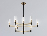 Люстра на штанге Ambrella Light LH LH55515 цвет плафона/подвески Прозрачный, цвет арматуры Латунь, Черный-1