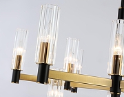 Люстра на штанге Ambrella Light LH LH55515 цвет плафона/подвески Прозрачный, цвет арматуры Латунь, Черный-4