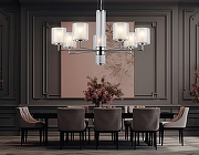 Люстра Ambrella Light LH LH56003 цвет плафона/подвески Белый, цвет арматуры Хром-9