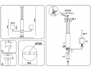 Люстра Ambrella Light LH LH56011 цвет плафона/подвески Белый, цвет арматуры Латунь-8