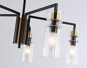 Люстра на штанге Ambrella Light LH LH56113 цвет плафона/подвески Прозрачный, цвет арматуры Латунь, Черный-5