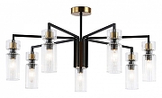 Люстра на штанге Ambrella Light LH LH56115 цвет плафона/подвески Прозрачный, цвет арматуры Латунь, Черный