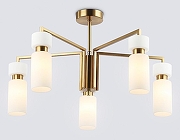 Люстра на штанге Ambrella Light LH LH56124 цвет плафона/подвески Белый, цвет арматуры Латунь-2