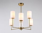 Люстра на штанге Ambrella Light HIGH LIGHT LH56215 цвет плафона/подвески Белый, цвет арматуры Латунь-1