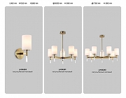 Люстра на штанге Ambrella Light HIGH LIGHT LH56261 цвет плафона/подвески Белый, цвет арматуры Латунь-3