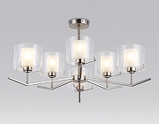 Люстра на штанге Ambrella Light HIGH LIGHT LH57002 цвет плафона/подвески Белый, Прозрачный, цвет арматуры Никель-1