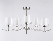 Люстра на штанге Ambrella Light HIGH LIGHT LH57002 цвет плафона/подвески Белый, Прозрачный, цвет арматуры Никель-2